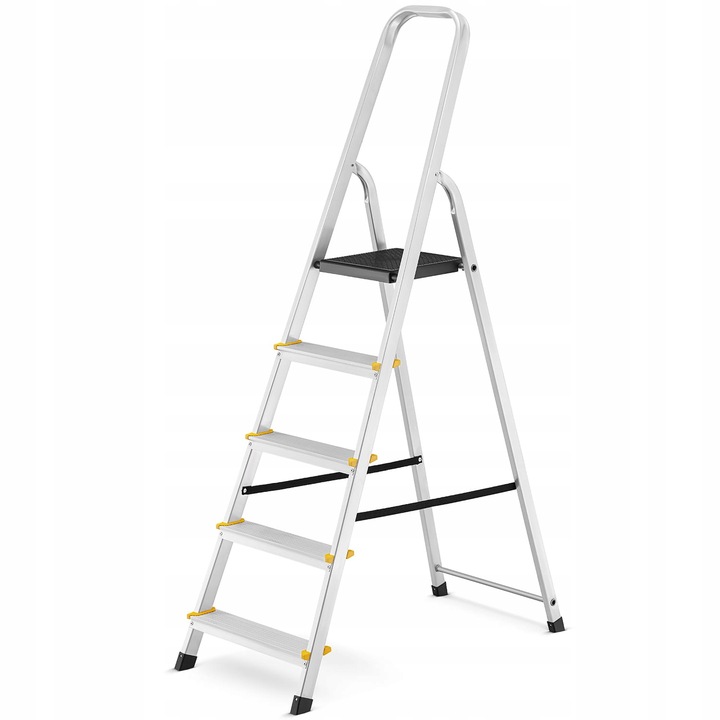 Drabina aluminiowa domowa jednostronna profesjonalna HIGHER 5 stopni