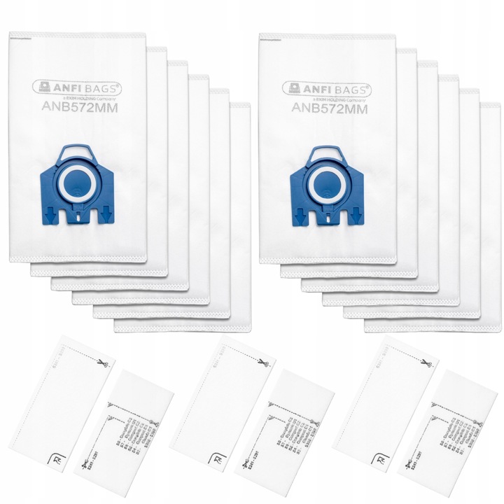 12x Worki do odkurzacza Miele 3D Complete C2 C3 Classic C1 + Filtry