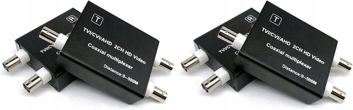 Potadak 4X multiplekser Wideo AHD TVI CVI konwerter 1080P (B2123)
