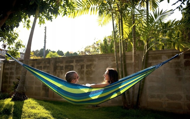 DUŻY MOCNY XXL HAMAK 1-OSOBOWY 200x80 200kg