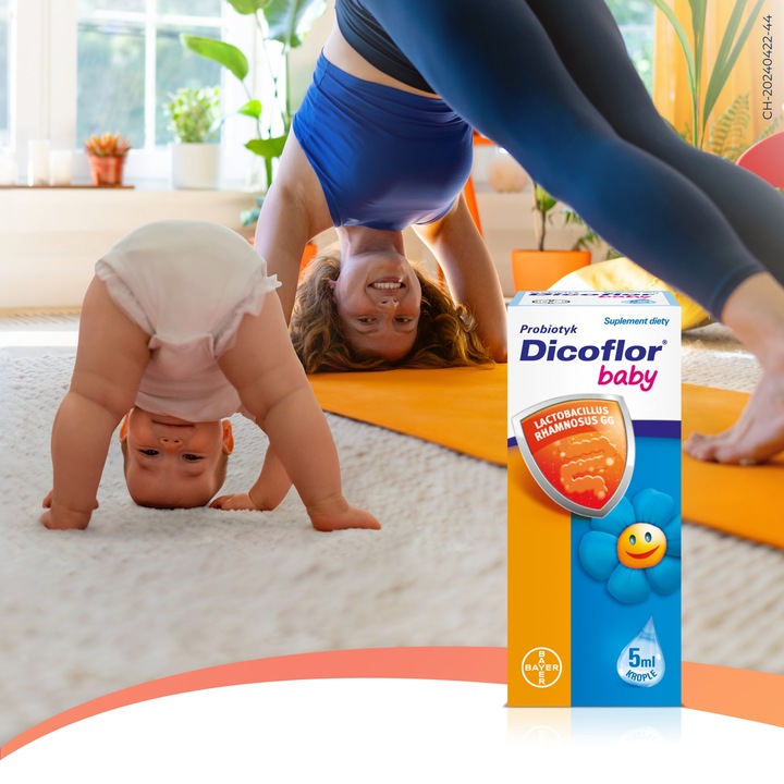 Zestaw Dicoflor Baby krople, probiotyk 4x 5ml