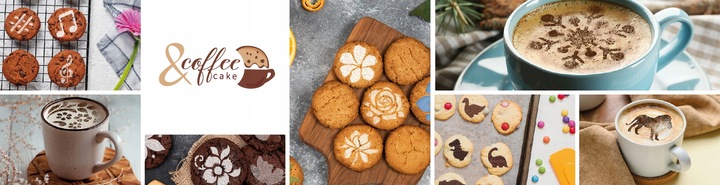 Szablony do Dekoracji KAWY i CIASTEK 7 i 11cm Wielorazowe 14 szt. ZIMA