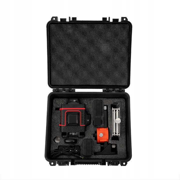 LASER KRZYŻOWY Poziomica Laserowa 16 Linii + STATYW 115 cm 4D Zielony