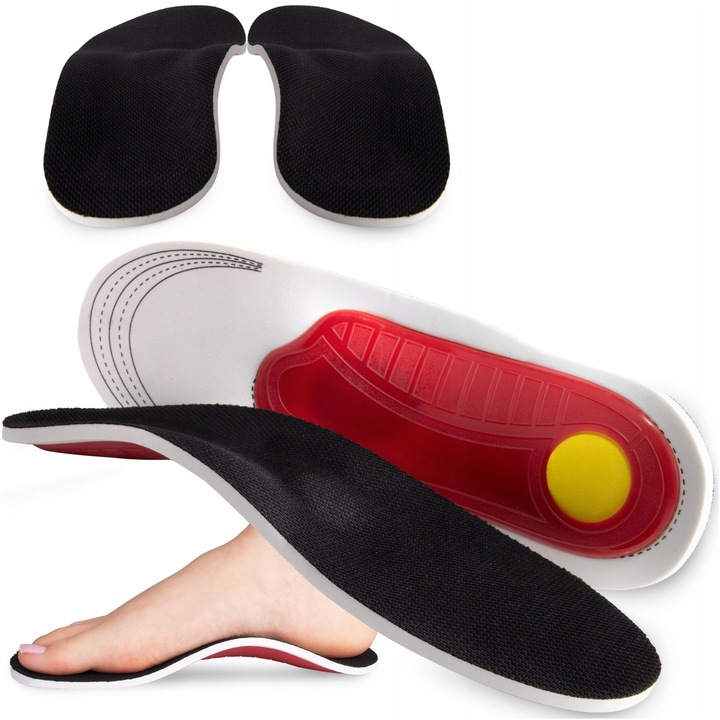 Supinujące wkładki do butów ortopedyczne na płaskostopie bolące pięty 40-45