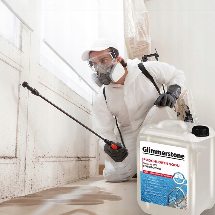 PODCHLORYN SODU STABILIZOWANY 15% CHLOR W PŁYNIE DO BASENU STUDNI 25kg