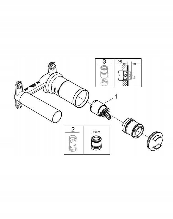 Grohe element do zabudowy podtynkowej 23571000