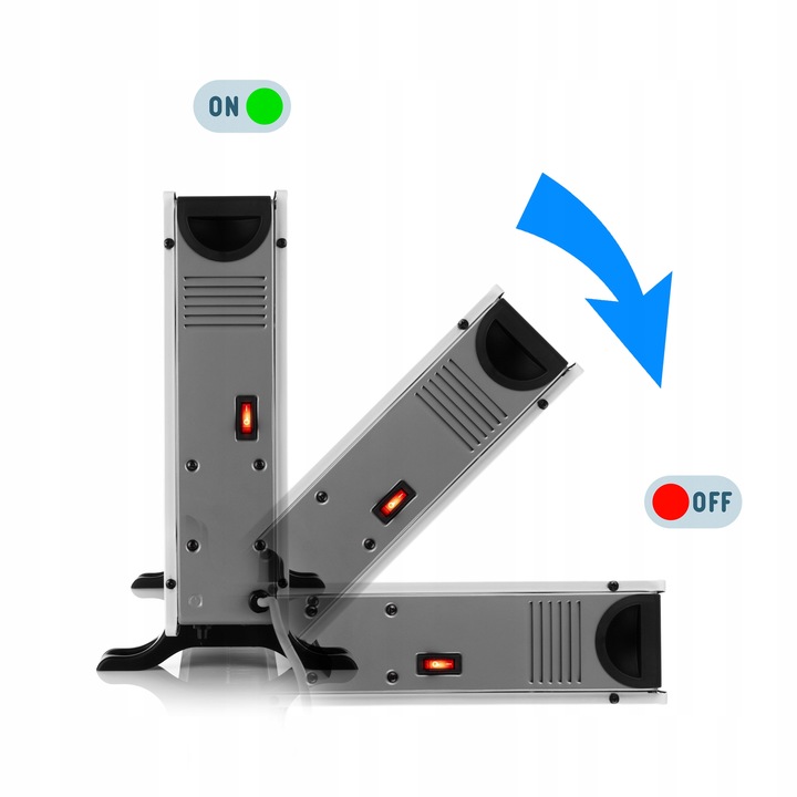 GRZEJNIK ELEKTRYCZNY KONWEKTOROWY ENERGOOSZĘDNY WI-FI 2000W PILOT TIMER LED