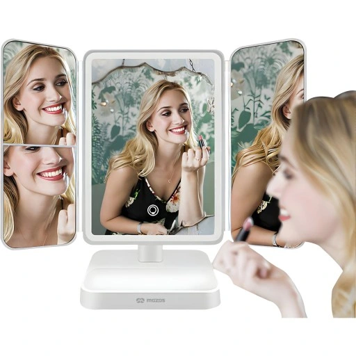 LUSTERKO DO MAKIJAŻU Z OŚWIETLENIEM LED PODŚWIETLANE POWIĘKSZAJĄCE PREMIUM