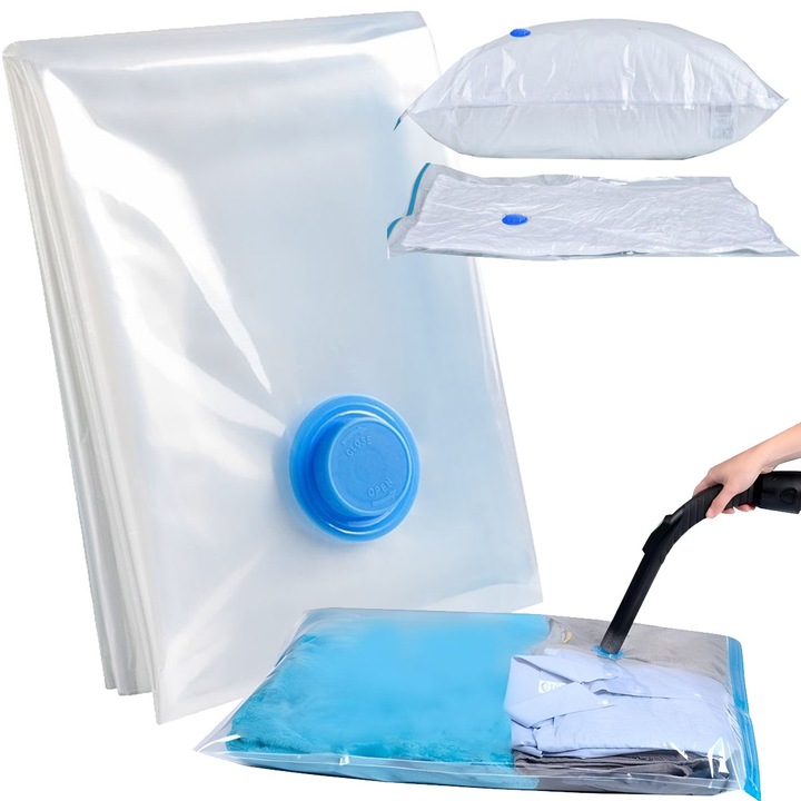 10 Worki Próżniowe Worek Próżniowy 80x110 Duży Mocny Na Ubrania Pościel