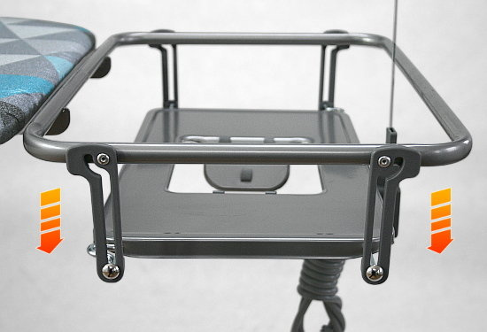 DESKA DO PRASOWANIA DUŻA 130x48 SKŁADANA DO GENERATORA PARY STACJI