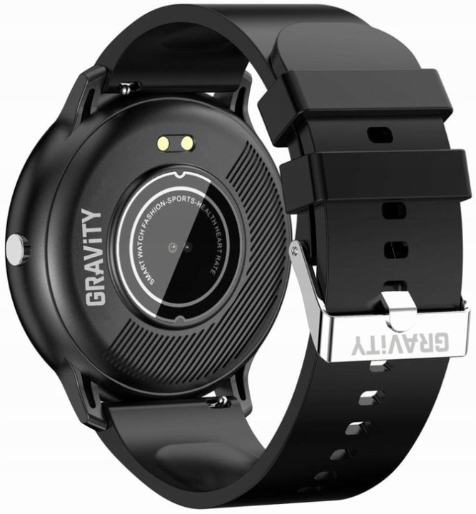 CZARNY SMARTWATCH Gravity GT1-3 PRO INTELIGENTNY CIŚNIENIE TLEN KROKOMIERZ