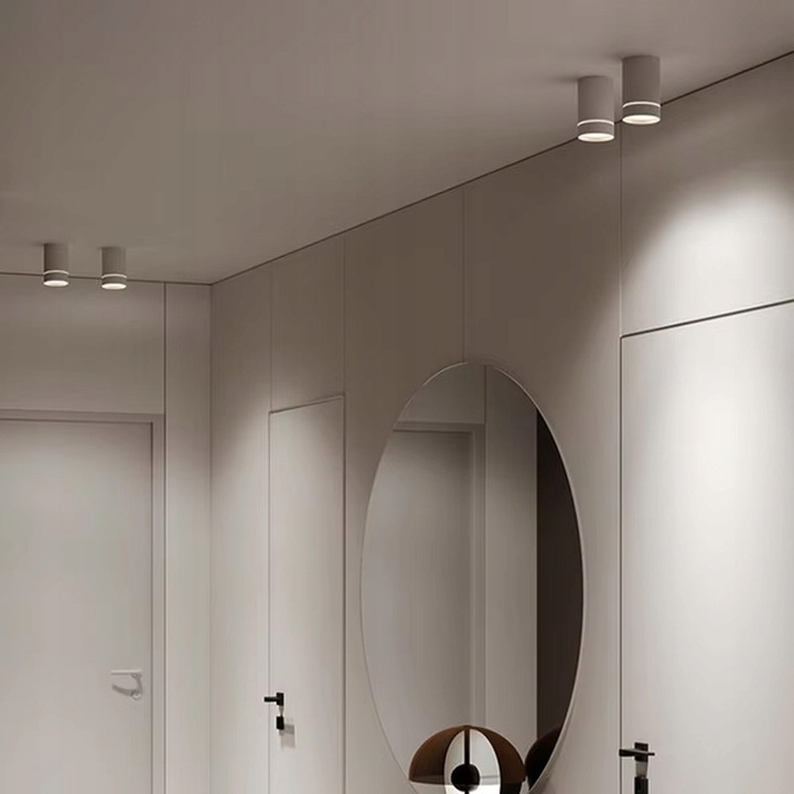 Oprawa Natynkowa Halogenowa Tuba GU10 LED sufitowa spot biała