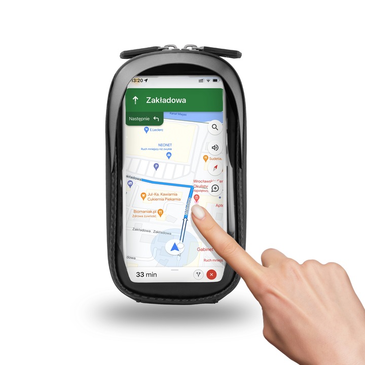 SAKWA ROWEROWA uchwyt na telefon, torba rowerowa WODOODPORNA PREMIUM M