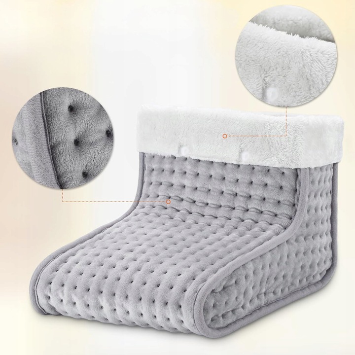 But Elektryczny Grzejący Ogrzewacz Do Stóp Ocieplacz Polarowy + Pilot Led