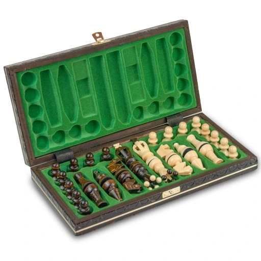 SZACHY DREWNIANE KLASYCZNE DRUKOWANE 31x31