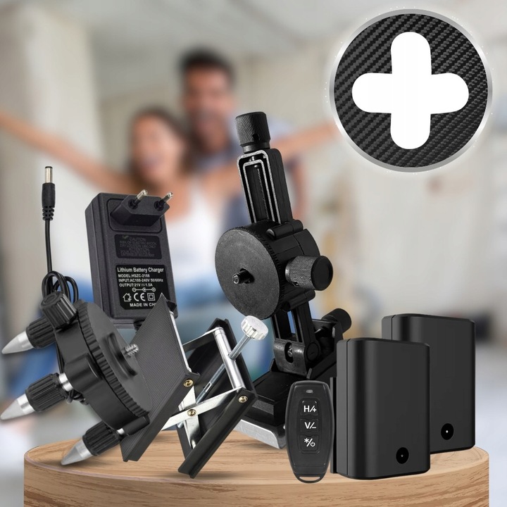 POZIOMNICA LASEROWA POZIOMICA 4D 16 LINII KRZYŻOWA 360 LASER ZESTAW