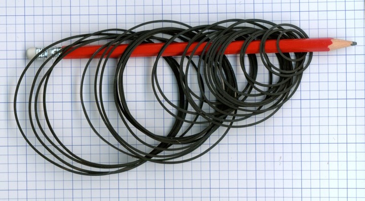 (30 szt.) ZESTAW PASKÓW NAPĘDOWYCH 1,2mm x 1,2mm - RÓŻNE ŚREDNICE