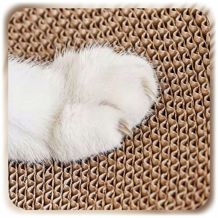 DRAPAK DLA KOTA KARTONOWY DOMEK BUDKA DRAPANIE TEKTUROWY LEGOWISKO Z PIŁKĄ