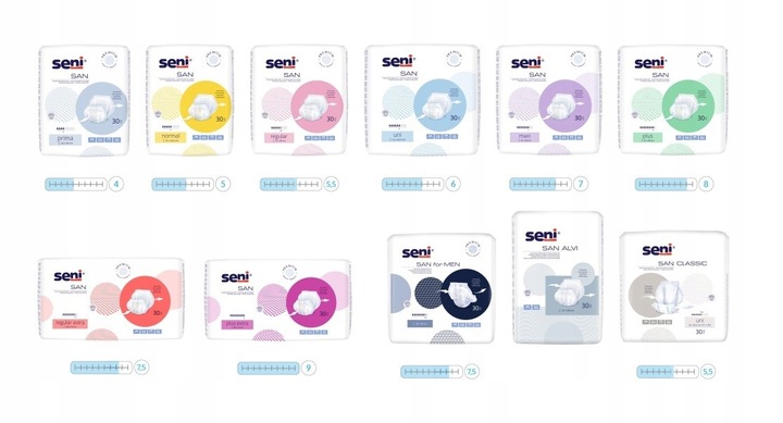 SENI SAN PLUS EXTRA PIELUCHY ANATOMICZNE 30 SZT DLA DOROSŁYCH