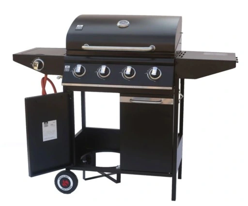 GRILL GAZOWY WÓZEK 4.1 (14,8 KW) Z RUSZTEM ŻELIWNYM + POKROWIEC