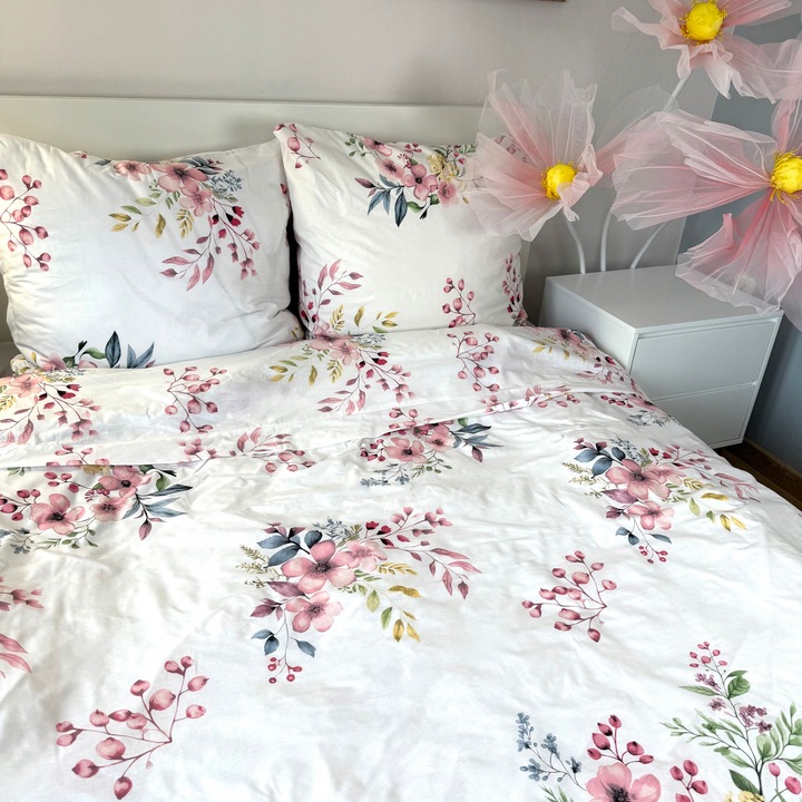 Komplet pościeli bawełna satynowa 200x220 70x80 dwustronna NOWE WZORY