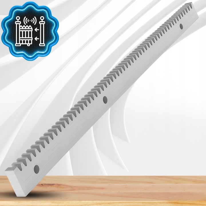 6m LISTWA ZĘBATA STALOWA 8mm metalowa do napędu bramy + tuleje, śruby