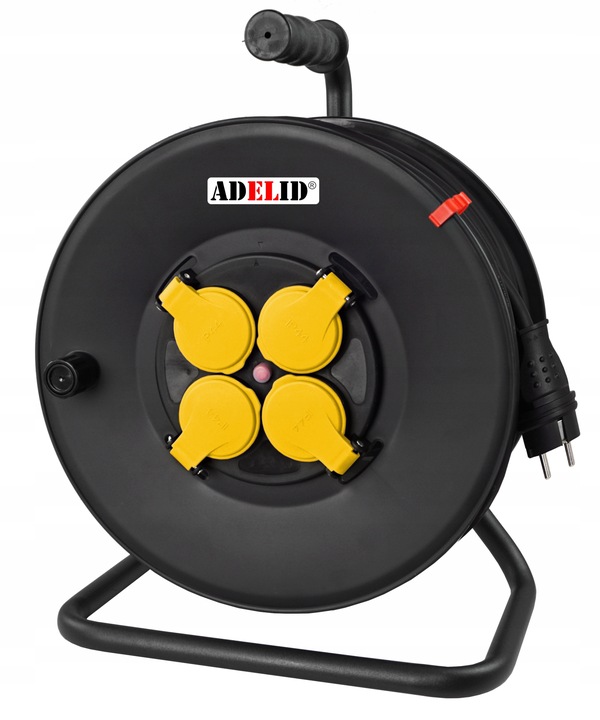 POLSKI PRZEDŁUŻACZ BĘBNOWY NA BĘBNIE 50M 3x2,5 H05VV-F OWY