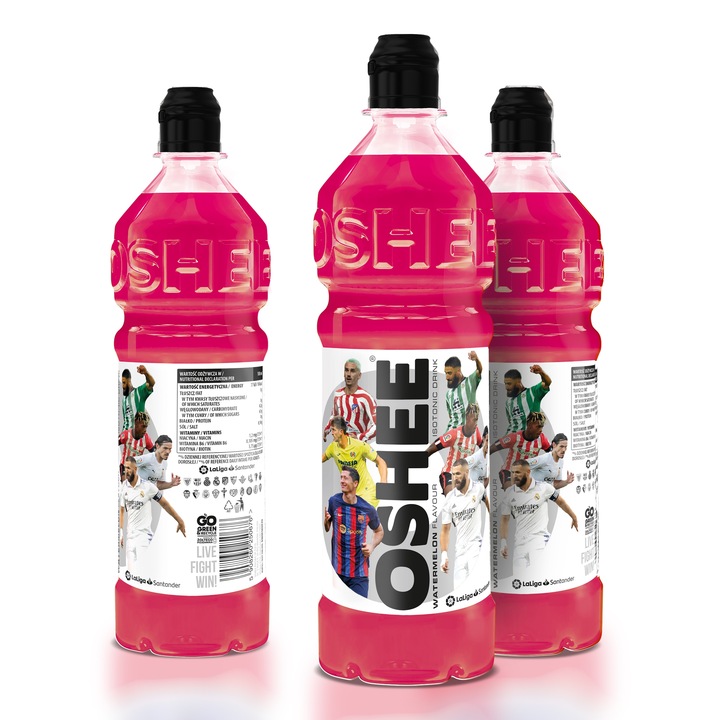 6x Napój OSHEE Isotonic Drink arbuz witaminy 750ml