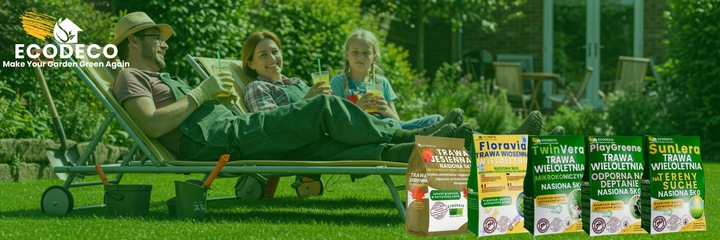 Trawa Nasiona Uniwersalna 5kg na Tereny Suche Trawnik 200m2 Mieszanka Traw