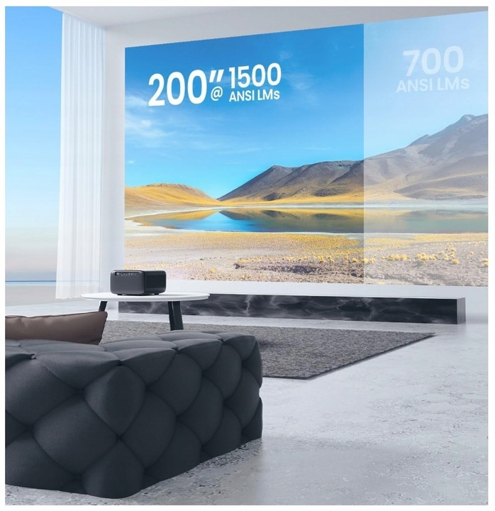 PROJEKTOR RZUTNIK 45000 LM 1500 Ansi ANDROID FULL HD 4K LED WIFI na Prezent