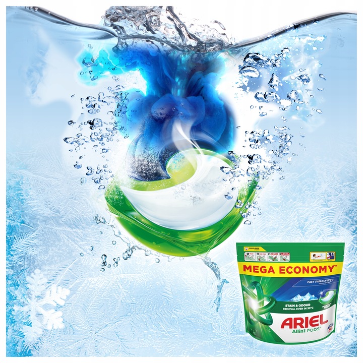 Ariel All-in-1 PODS Kapsułki do prania, 60 prań, Mountain Spring