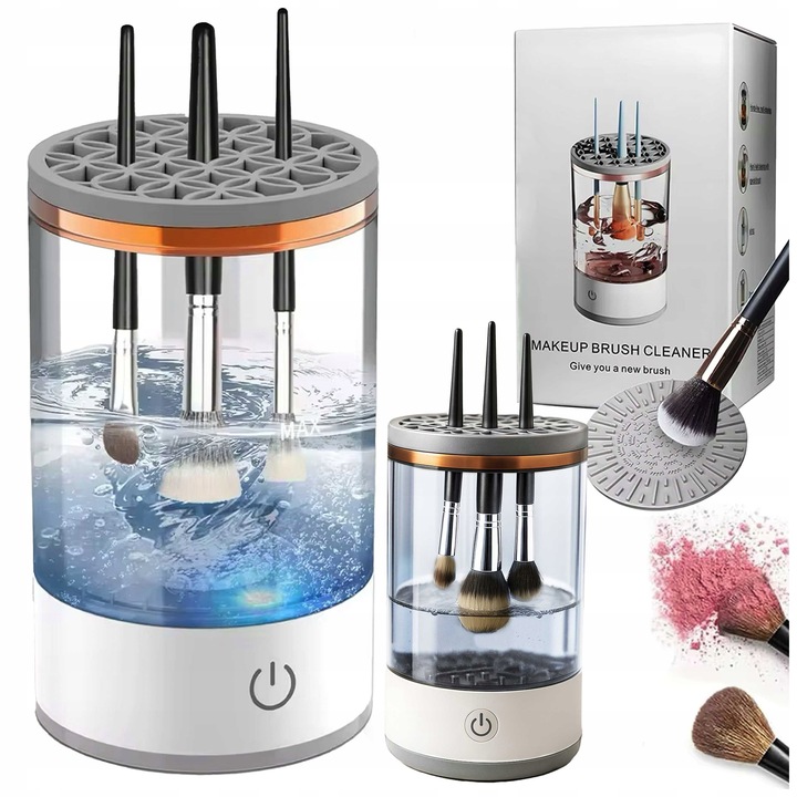 Myjka urządzenie do mycia pędzli kosmetycznych ELEKTRYCZNA do makijażu