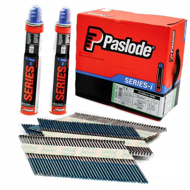 PASLODE GWOŹDZIE 3,1x90 R op. 2500szt. + 2 GAZY SERIES-i ZESTAW