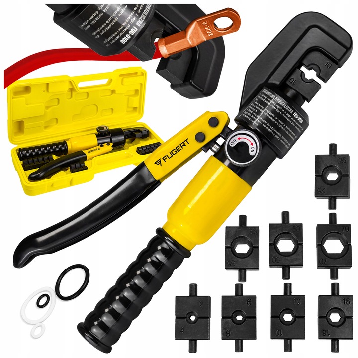 ZACISKARKA DO TULEJEK PRASKA DO KABLI SZEŚCIOKĄTNA HYDRAULICZNA +