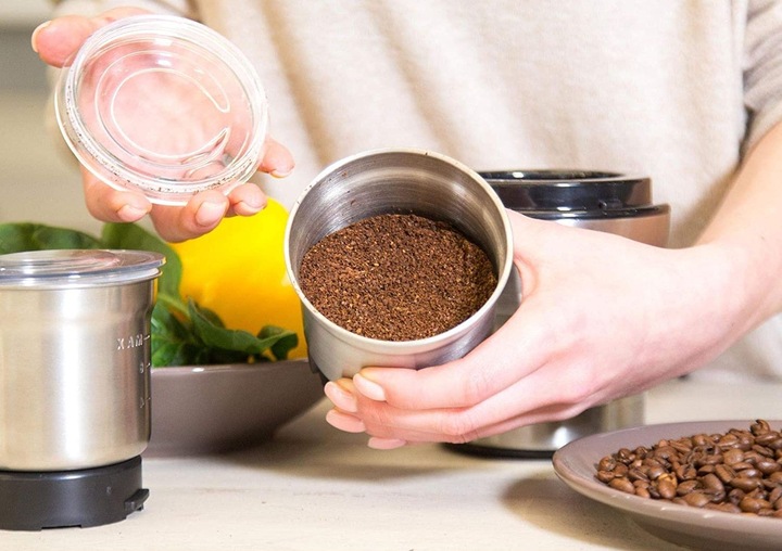 Młynek elektryczny i ROZDRABNIACZ do ziaren kawy ziół orzechów 2w1