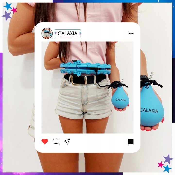 HULA HOP z Obciążeniem Odchudzające Obciążnikiem z Wypustkami SMART HULAHOP