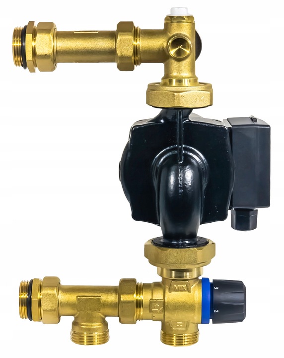 GRUPA POMPOWA MIESZAJĄCA DO ROZDZIELACZA PODŁOGÓWKI POMPA 25-60/130 20-43°C