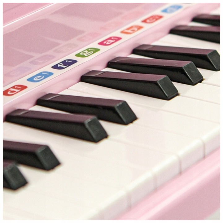 PIANINO ORGANY KEYBOARD DLA DZIECI KRZESEŁKO MIKROFON NAGRYWANIE KARAOKE