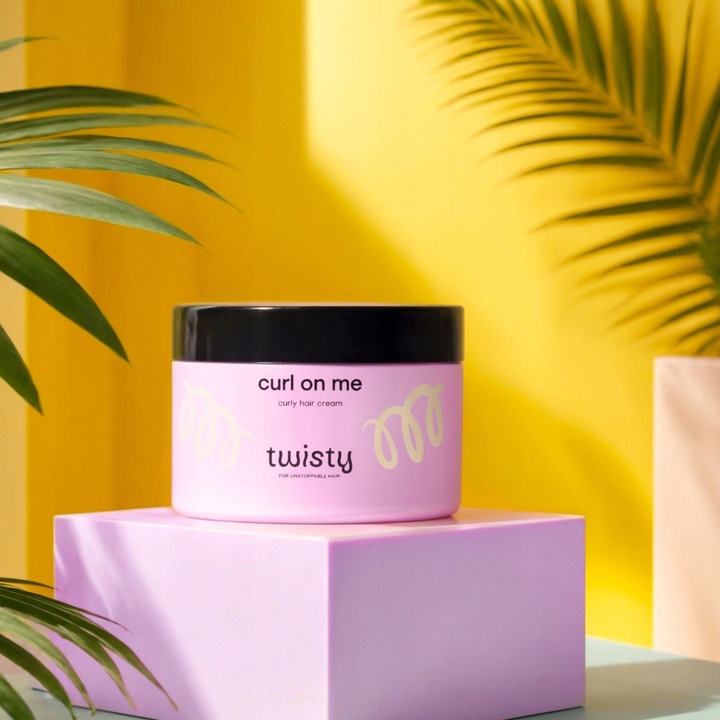 KREM do WŁOSÓW KRĘCONYCH układania loków WZMOCNIENIE WYDOBYWA SKRĘT