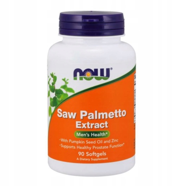 NOW FOODS PALMA SABAŁOWA PROSTATA TESTOSTERON 90k