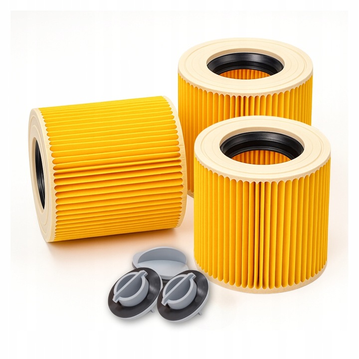 3x Filtr do odkurzacza Karcher Papierowy Harmonijkowy filtr zamiennik