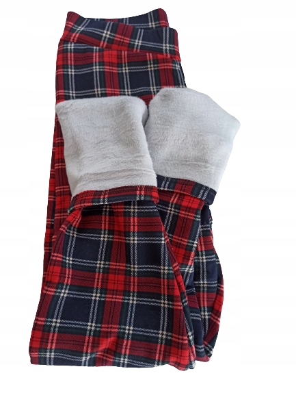 Getry leginsy damskie grube futerko kratka thermo