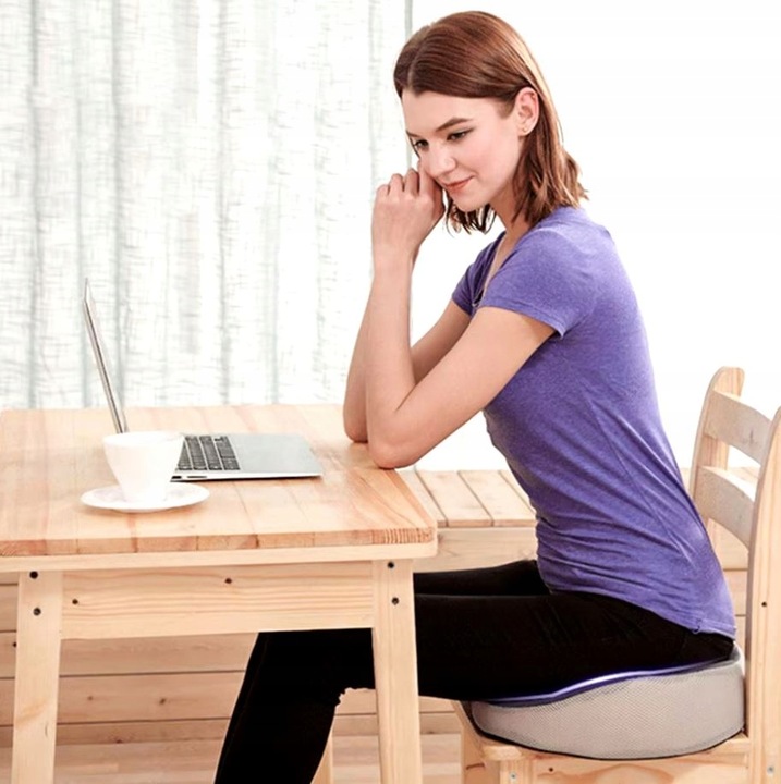 PODUSZKA ORTOPEDYCZNA DO SIEDZENIA PROFILOWANA MEMORY NA KRZESŁO FOTEL DUŻA