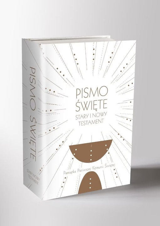 Pismo Święte - ST i NT B6, Pamiątka I komunii Świętej białe