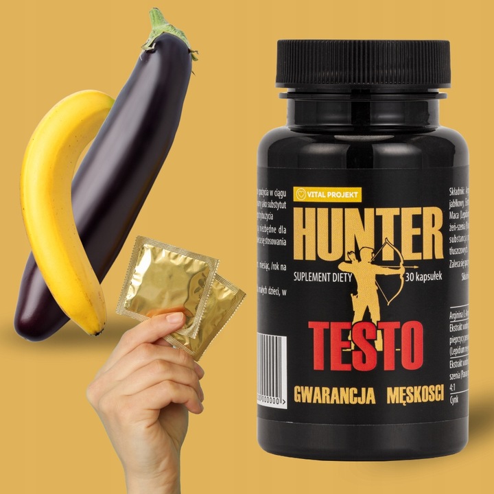 HUNTER TESTO TABLETKI NA POTENCJĘ EREKCJĘ LIBIDO POZIOM TESTOSTERONU WZWÓD