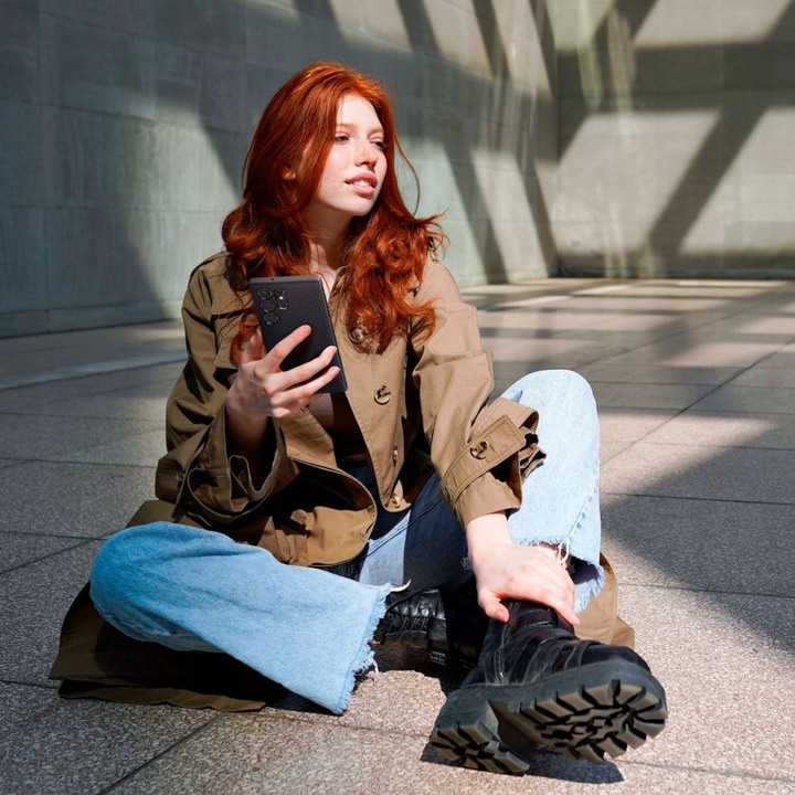 ETUI DO GALAXY S23 ULTRA SPIGEN LIQUID AIR CZARNY MATOWY