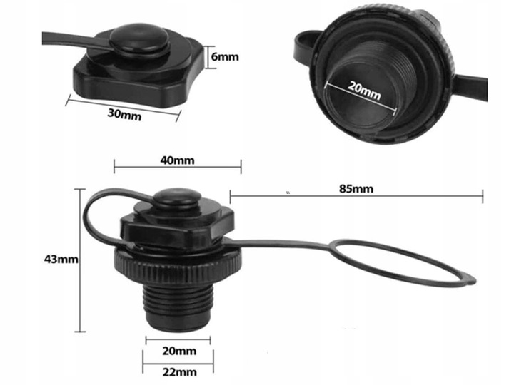 ZAWÓR KOREK BOSTOŃSKI INTEX BESTWAY PONTON MATERAC