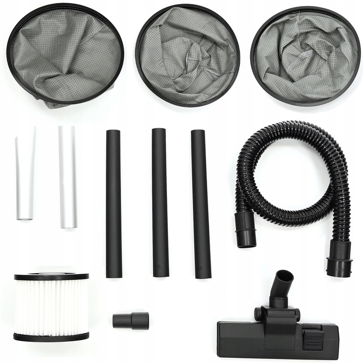 ODKURZACZ PRZEMYSŁOWY BEZWORKOWY SUCHO MOKRO DO POPIOŁU KOMINKA GRUZU