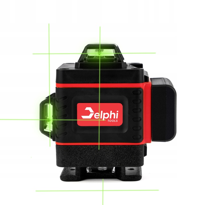 LASER KRZYŻOWY Poziomica Laserowa 16 Linii + STATYW 115 cm 4D Zielony