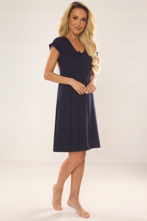 Koszula Nocna Damska Koszulka De Lafense Klasyczna Podomka z Wiskozy